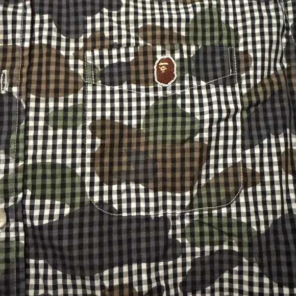 BAPE ABABINI LS SHIRT SIZE XL - Picture 2 of 10